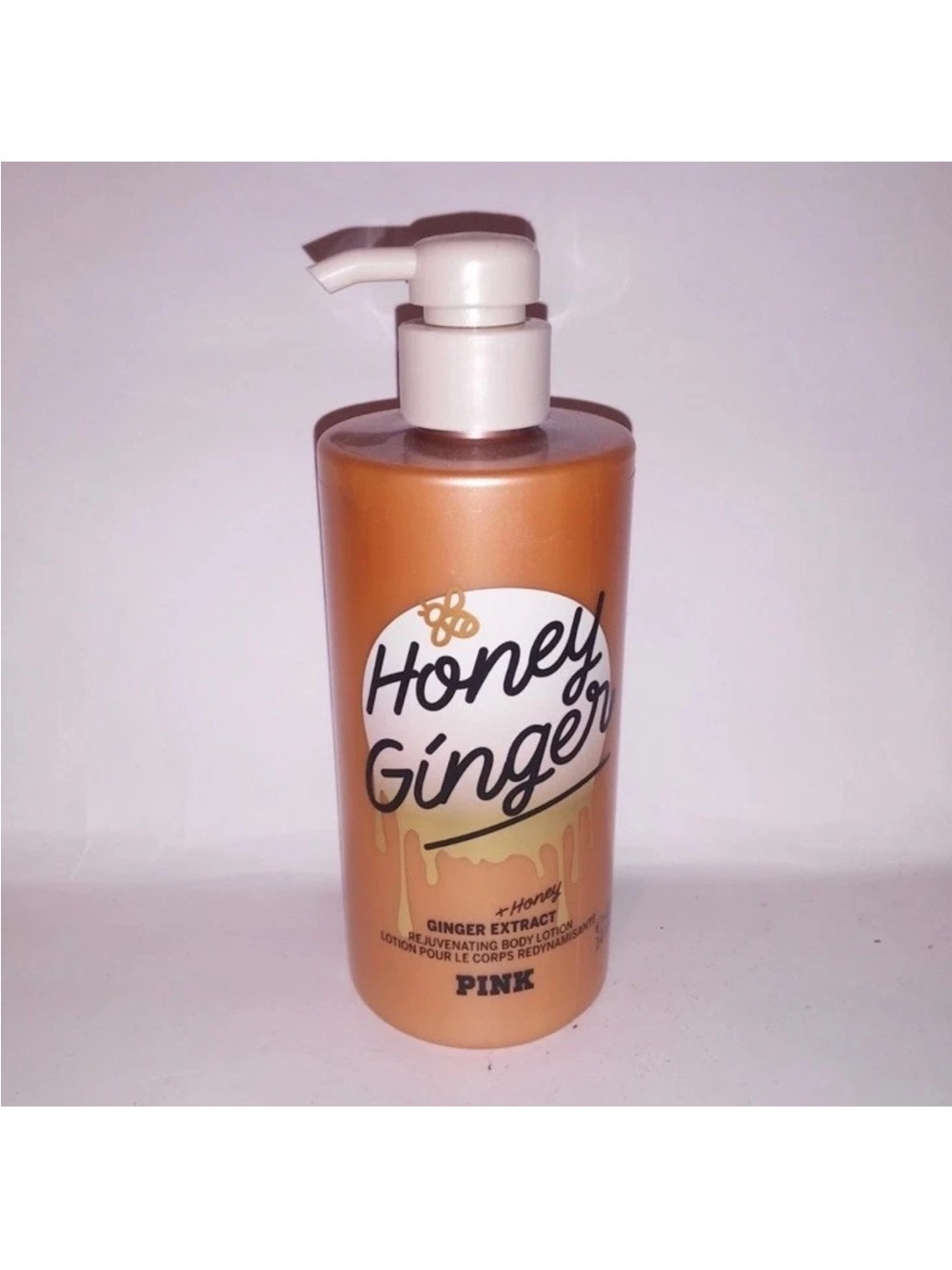 PINK Honey Ginger Rejuvenating Body Lotion - Orange & Gold